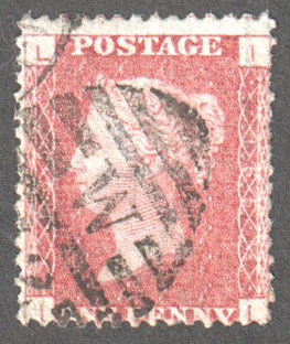 Great Britain Scott 33 Used Plate 165 - IL - Click Image to Close